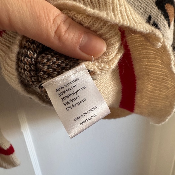 Tularosa x REVOLVE Jungle Leopard Print Turtleneck Sweater Wool Angora - Picture 8 of 8